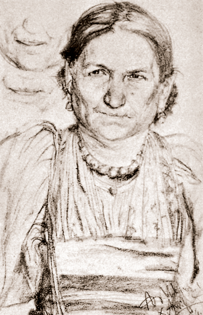  Adolpyh Von Menzel —— 女人头像